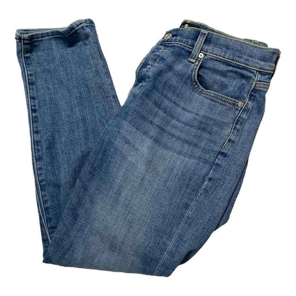 7 For All Mankind Josefina Boyfriend Jean EUC Light Broken Twill Sz 28​